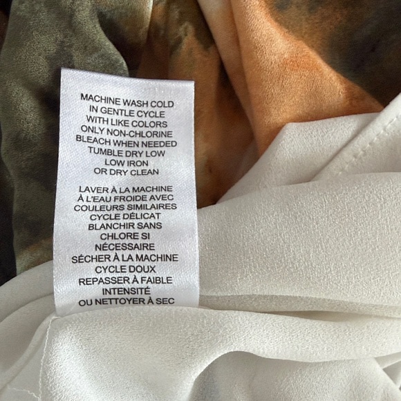 Tahari Tie-Dye Style Top - Orange and Black - Picture 6 of 6